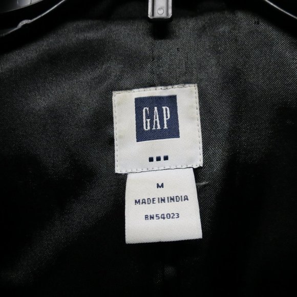 Gap Wool Blend Black Pea Coat Size Medium - Picture 4 of 6